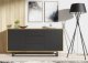 Komoda RTV Vista 140cm Loft ONE FURNITURE Laminat Dębowy & Czarny 2