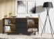 Komoda RTV Vista 140cm Loft ONE FURNITURE Laminat Dębowy & Czarny 8
