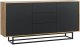 Komoda RTV Vista 140cm Loft ONE FURNITURE Laminat Dębowy & Czarny 9
