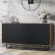Komoda RTV Vista 140cm Loft ONE FURNITURE Laminat Brąz Rustrykalny 5