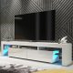 Szafka RTV Nova 200cm ONE FURNITURE - Biały Laminat & Połysk 1