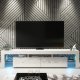 Szafka RTV Nova 200cm ONE FURNITURE - Biały Laminat & Połysk 6