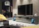Szafka RTV Nova 200cm ONE FURNITURE - Szary Laminat & Połysk 2