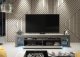 Szafka RTV Nova 200cm ONE FURNITURE - Szary Laminat & Połysk 6