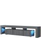 Szafka RTV Nova 200cm ONE FURNITURE - Szary Laminat & Połysk 8