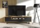 Szafka RTV Rift 200cm Loft ONE FURNITURE - Laminat Dębowy & Czarny 2