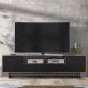 Szafka RTV Rift 200cm Loft ONE FURNITURE - Laminat Brąz Rustrykalny 1