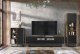 Szafka RTV Rift 200cm Loft ONE FURNITURE - Laminat Brąz Rustrykalny 11