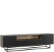 Szafka RTV Rift 200cm Loft ONE FURNITURE - Laminat Brąz Rustrykalny 9