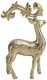 Figurka ozdobna Renifer metalowy złoty 30 cm 4