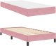 vidaXL Łóżko kontynentalne z materacem Różowy 100 x 200 cm Aksamit 6