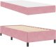 vidaXL Ramka łóżka Inny Różowy i biały 100 x 200 cm Aksamit 6