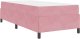 vidaXL Ramka łóżka Inny Różowy i biały 100 x 200 cm Aksamit 9