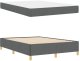 vidaXL vidaXL Łóżko sprężynowe Ciemnoszary i Biały i Ciemnoszary 140 x 190 cm 6