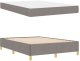 vidaXL Łóżko sprężynowe Taupe i Beżowy i Biały 140 x 200 cm Pianka 6