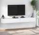 Szafka Rtv Wisząca 280cm Biały Wysoki Połysk Meblościanka Nowoczesna Tv 1