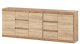 Komoda Pojemna Do Salonu Nowoczesna 6 Szuflad 200cm Dąb Wotan Sonoma 1