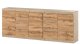 Komoda Drewniana Młodzieżowa 6 Szuflad 200cm Pojemna Szafka Dąb Sonoma 1