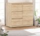 Komoda Drewniana Agnes 3 Szuflady Do Salonu Młodzieżowa 80cm Dąb Sonoma 1