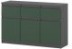Komoda 120cm 3 Szuflady Oleksa Nowoczesna Szafka Szara Butelkowa Zieleń 2