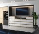 Komoda 14 Szuflad Stolik Szafka Rtv 220cm Nowoczesna Salon Dąb Sonoma Biały 2