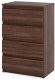 Komoda Z 4 Szufladami Do Salonu Sypialni 60cm Hugo Pojemna Szafka Dąb Wenge 1