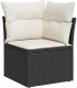 vidaXL Zestaw Sof na Ogród z poduszką 7 pcs Czarny Rattan PE 6