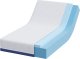vidaXL Materace Biały i niebieski 100% tkanina poliestrowa jacquard 1