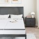 vidaXL Materace 2 pcs Biały, Szary 70 x 200 cm Dziane tkanina 2