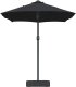 vidaXL Parasolka ogrodowa Czarny 385 x 209 x 244 cm tkanina 3