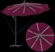 vidaXL Parasol banana na wysięgniku Bordowy 294 x 294 x 248 cm 3