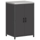 vidaXL vidaXL Szafka do przechowywania w kuchni Czarny 60 x 50 x 92 cm Stal 1