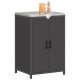 vidaXL vidaXL Szafka do przechowywania w kuchni Czarny 60 x 50 x 92 cm Stal 2