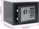 vidaXL Elektroniczny sejf cyfrowy Ciemnoszary 23x17x17 cm Stal 6