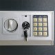 vidaXL Sejf elektroniczny z półką Łupkowoszary 35x31x50 cm Stal 5