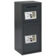 vidaXL Sejf cyfrowy Ciemnoszary 35x31x80 cm Stal 1