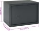 vidaXL Sejf z zamkiem na klucz ciemnoszary 25x35x25 cm stalowy 5
