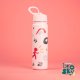 Brosky Pattern Stalowa butelka na wodę w kolorze różowym 680ml 3
