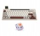 Mechanical keyboard Epomaker RT65 Wisteria Linear Switch grey-white 1