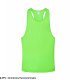 TSUALBCH - Sportowo-plażowy t-shirt bez rękawków - limonkowy fluorescencyjny XL 4