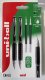 UNIBALL Uni-ball Signo 207 fine  2stk Sorte rollerpenne+ 2stk refills. Med behageligt gummigreb, stregbredde 0,5mm 1