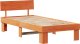 vidaXL Ramka łóżka Woskowy brąz 100 x 200 cm Lite drewno sosnowe 1