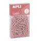 Spinacze okrągłe APLI Up North, 28mm, 140szt., pudełko z zawieszką, różowe 1