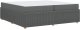 vidaXL Ramka łóżka Inny ciemno szary 200 x 200 cm tkanina 2