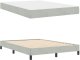 vidaXL Łóżko kontynentalne z materacem Jasnoszary 140 x 200 cm Aksamit 6