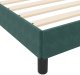 vidaXL Łóżko kontynentalne z materacem Ciemna zieleń 140 x 200 cm 10