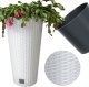 Doniczka okrągła ratanowa 30cm Donica wysoka + wkład dystansowy 1
