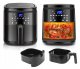 Frytkownica Beztłuszczowa 7L 1900W Air Fryer Xl Frytownica Ava Lcd Czarna 2