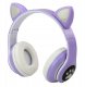 Słuchawki Lean Kocie Uszy fioletowe (25061) 1