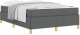 vidaXL Łóżko sprężynowe Ciemnoszary i Biały i Ciemnoszary 140 x 200 cm 3